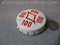 Pop Bumper Cap, Gottlieb, 100 Diamond Red (image for) Pop Bumper Cap, Gottlieb, 100 Diamond Red